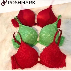 🔥SET OF 3 VICTORIA'S SECRET BRAS SIZE 32C